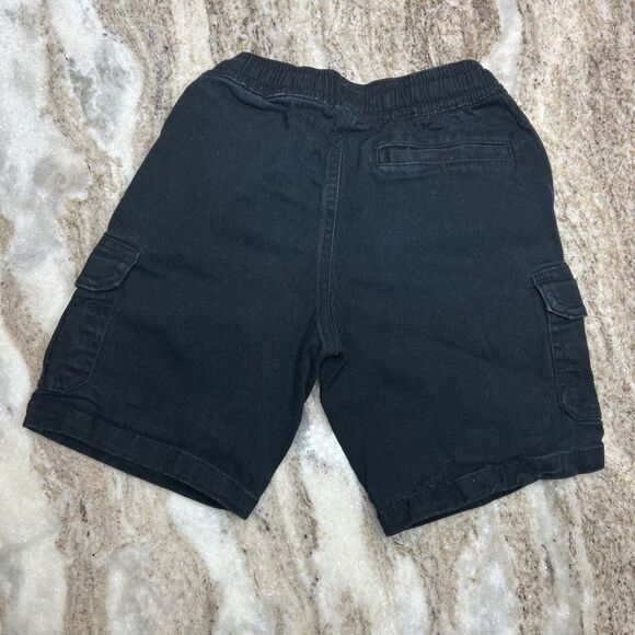 Street Rules Authentic Streetwear Black Cargo Shorts, Elastic Waist, Boys 6 - Picture 4 of 7